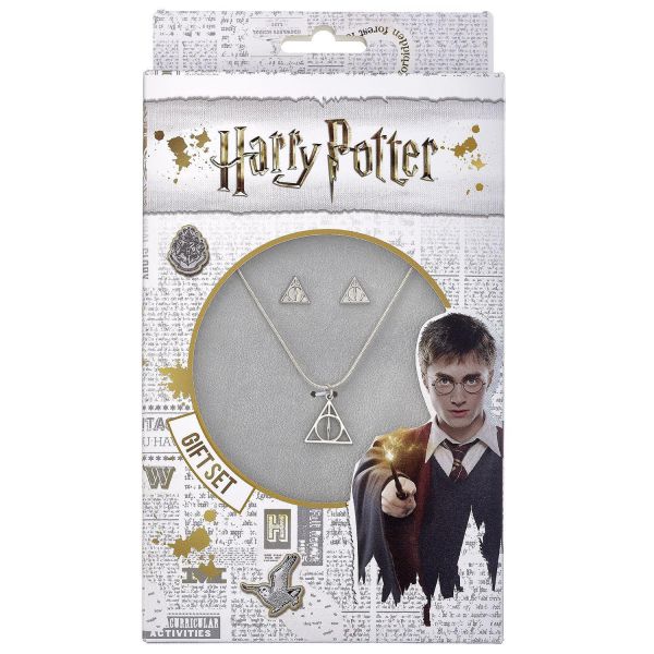 Confezione collana e orecchini Doni della Morte - Harry Potter