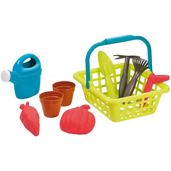 Garden &amp; Season - Basket cm. 23 with 6 Gardening Accessories