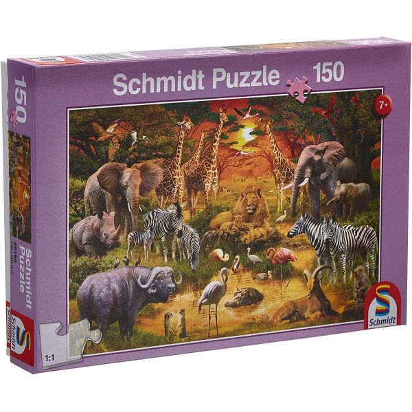 Puzzle da 150 Pezzi - Animali d'Africa