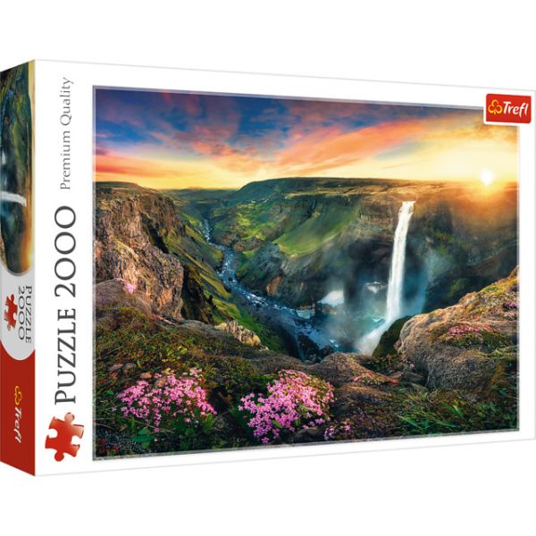 2000 Piece Puzzle - Háifoss Waterfall, Iceland