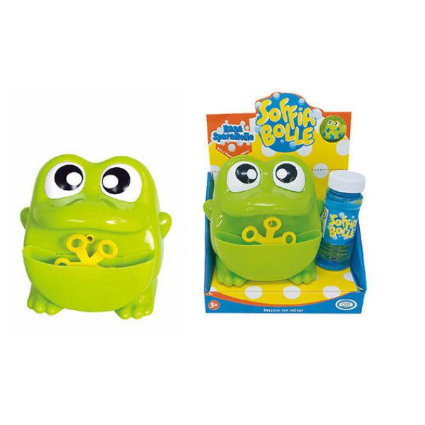 Bubble Blower - Bubble Shooter Frog 50 ml. of battery-operated solution