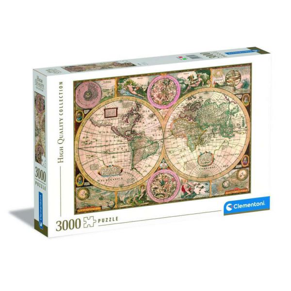 Puzzle da 3000 Pezzi High Quality Collection - Old Map