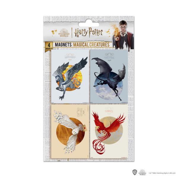 Set of 4 Magical Creatures Magnets - Harry Potter