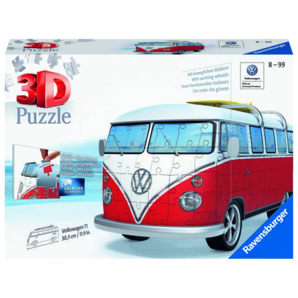 Puzzle 3D da 162 Pezzi - Pulmino Volkswagen