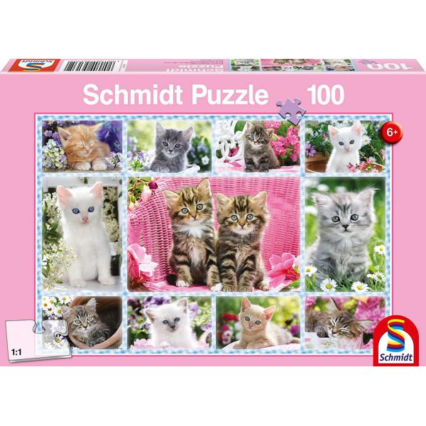Puzzle da 100 Pezzi - Baby Gatti