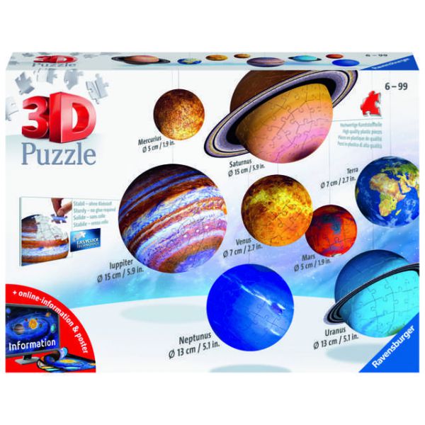 Puzzle 3D da 522 Pezzi - Il Sistema Solare
