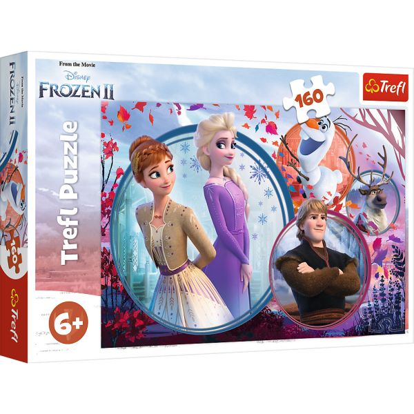 Puzzle da 160 Pezzi - Frozen 2: Avventura tra Sorelle