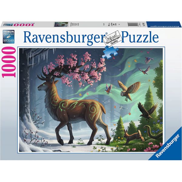 Puzzle 1000 pcs - Deer in spring