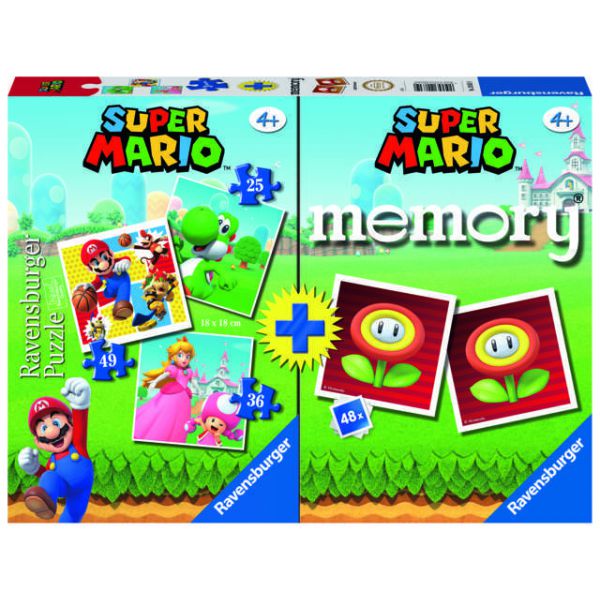 Multipack Memory + 3 Puzzle - Super Mario