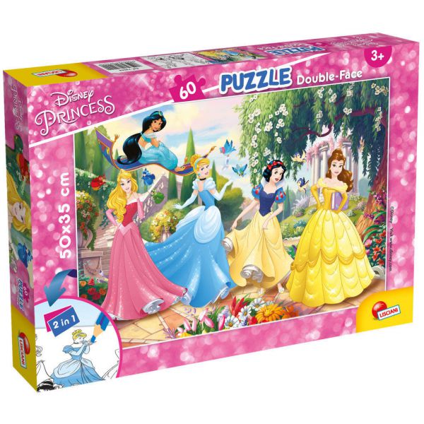 Puzzle da 60 Pezzi Double-Face - Disney Princess