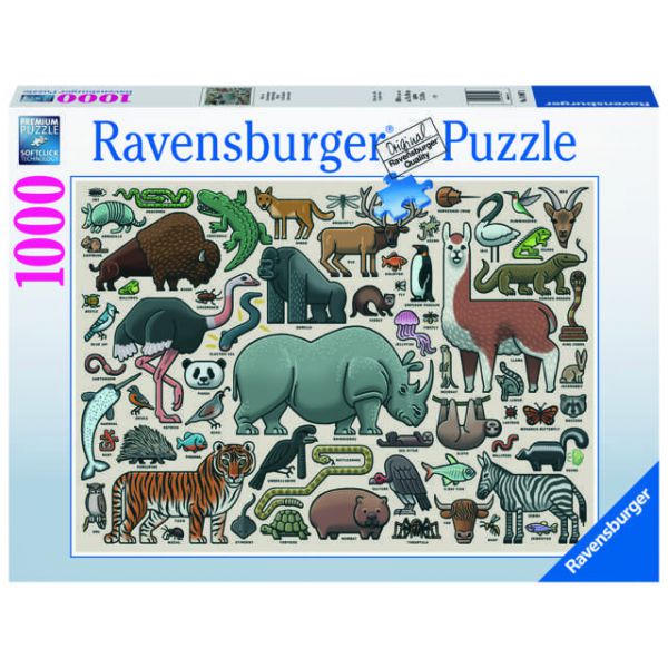 1000 piece puzzle - Wild Animals