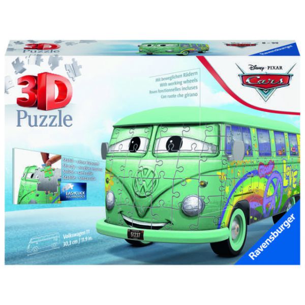 184 Piece 3D Puzzle - Cars: Fillmore, Volkswagen Van