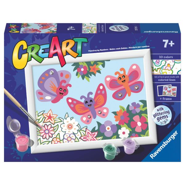 CreArt Serie E Classic - Glitter butterflies