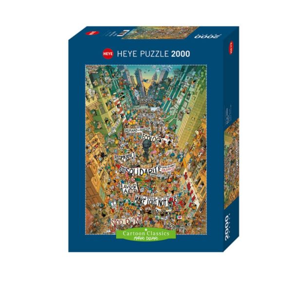 Puzzle da 2000 Pezzi - Protest!, Cartoon Classics