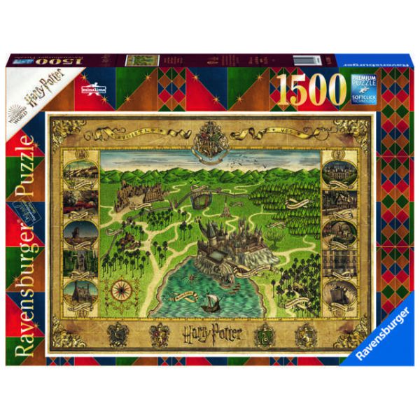 1500 Piece Puzzle - Harry Potter: Hogwarts Map