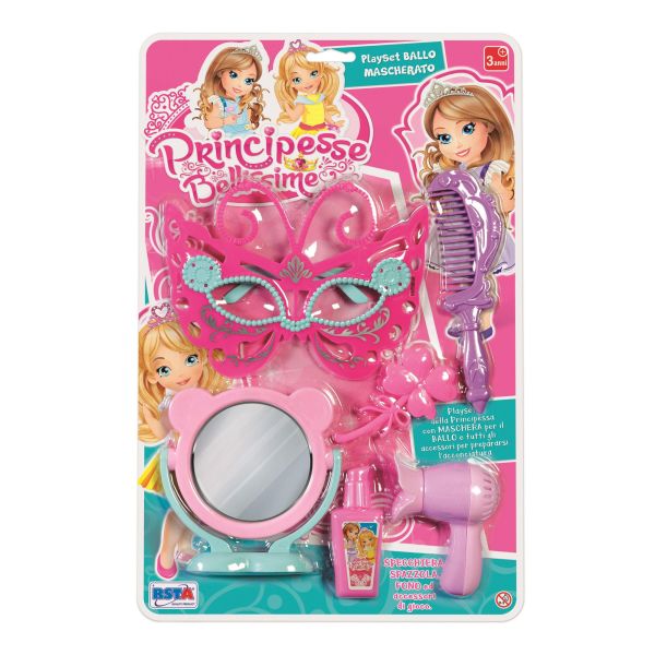 SET BEAUTIFUL PRINCESSES MIRROR MASK AND ACCESSORIES