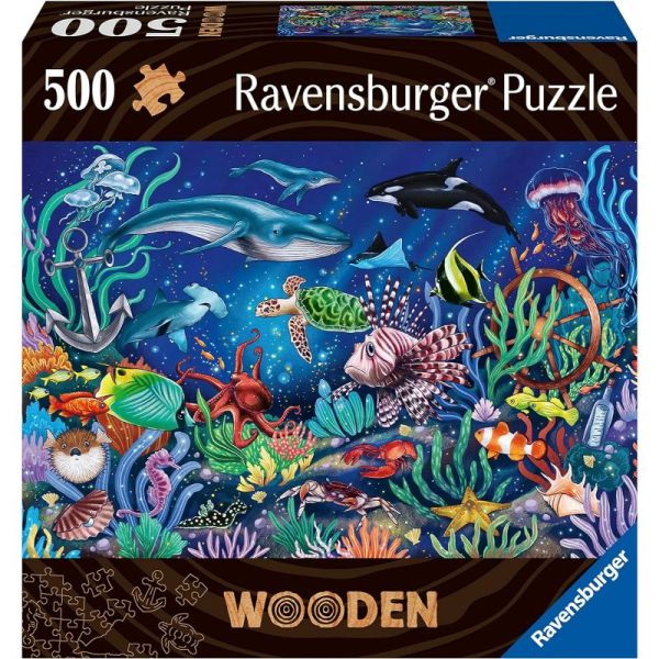 500 Wooden Puzzle - Seabed