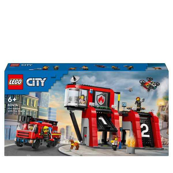 City - Fire Station and Fire Engine