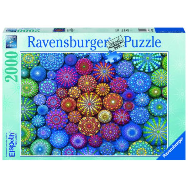 2000 Piece Puzzle - Mandala Rainbows