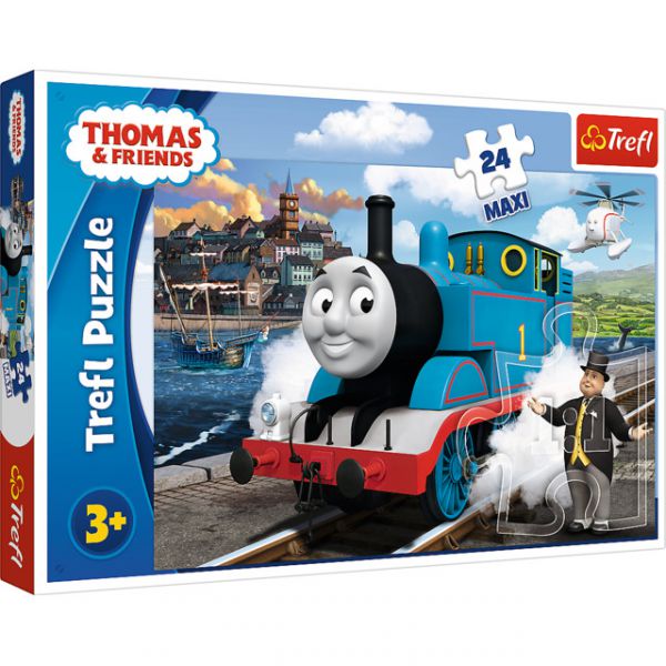 Puzzle da 24 Pezzi Maxi - Thomas and Friends: Felice Giornata di Thomas