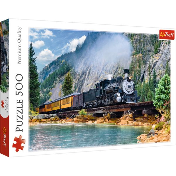 500 Piece Puzzle - Mountain Train