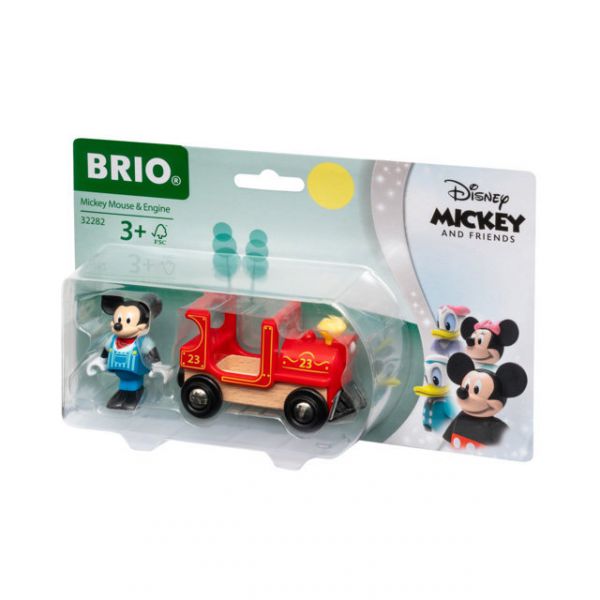 BRIO Locomotive and Mickey Mouse