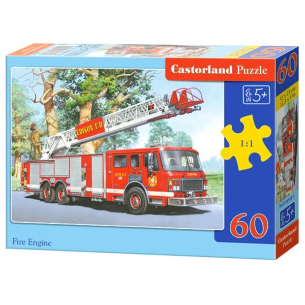 60 Piece Puzzle - Fire Engine