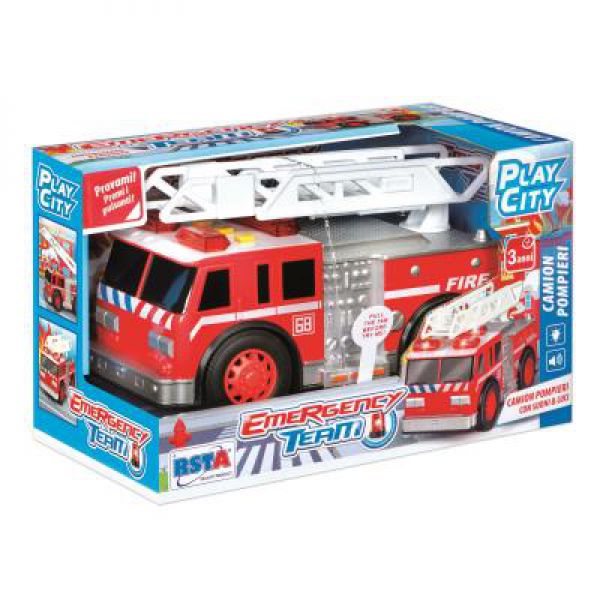 FIREFIGHTER TRUCK LIGHTS AND SOUNDS PLAY CITY