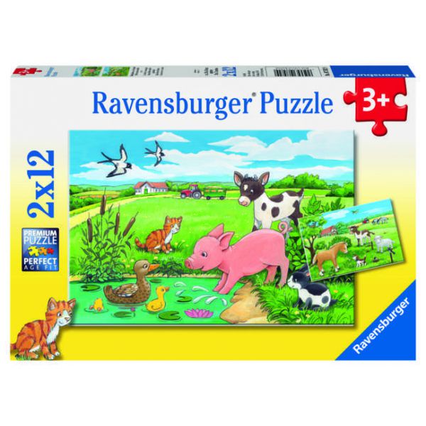 2 12 Piece Puzzle - Countryside Puppies