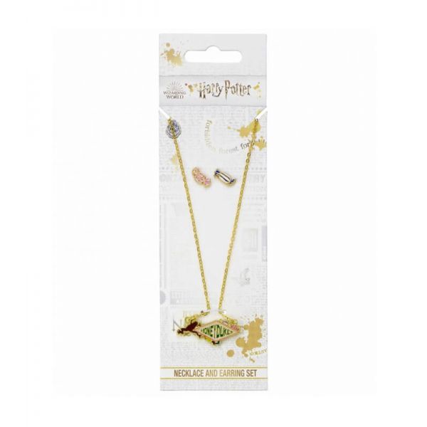 Honeydukes logo necklace and earrings set - Harry Potter