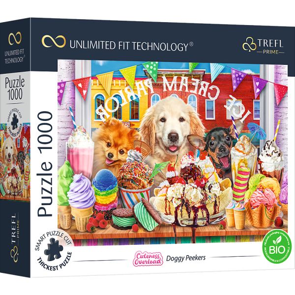 Puzzle da 1000 Pezzi UFT - Cuteness Overload: Doggy Peekers