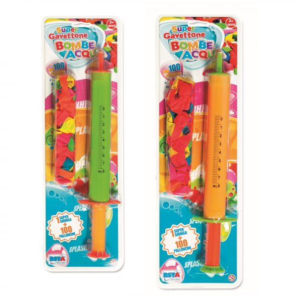 SUPER LOCKER 100 WATER BOMBS WITH SYRINGE