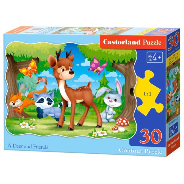 Puzzle 30 Pezzi - A Deer and Friends