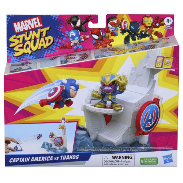 Marvel - Stunt Squad: Playset Captain America Vs. Thanos