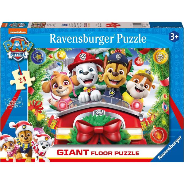 24 Piece Giant Floor Puzzle - Paw Patrol Christmas