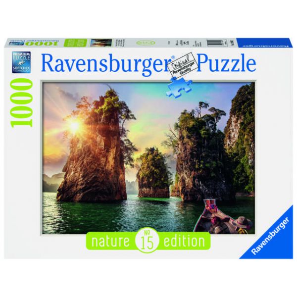 Puzzle da 1000 Pezzi - Foto & Paesaggi: Rocce di Cheow Lan, Thailandia