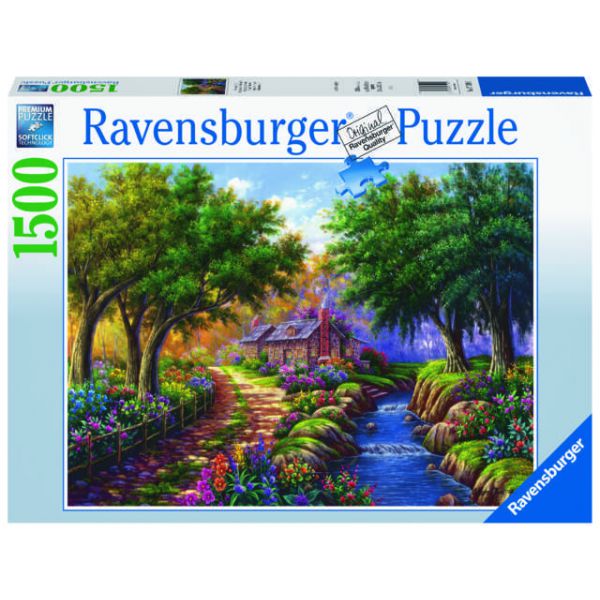 Puzzle da 1500 Pezzi - Cottage lungo il fiume