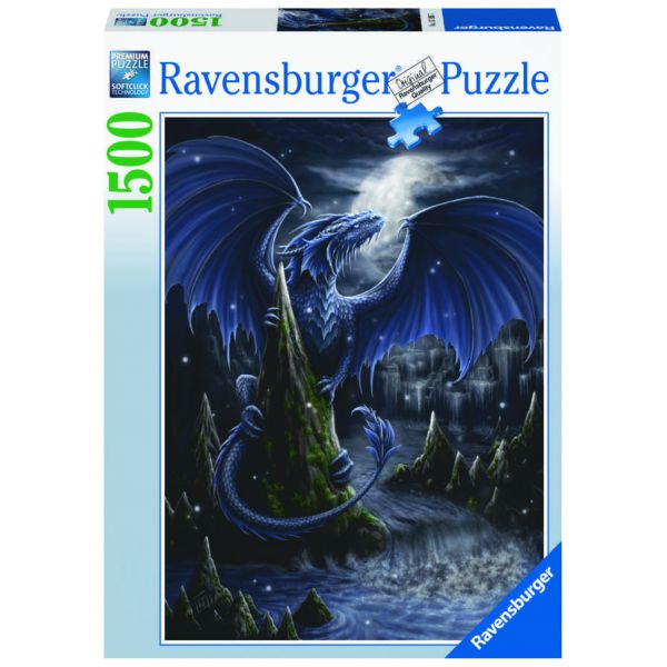 1500 Piece Puzzle - The Dark Blue Dragon