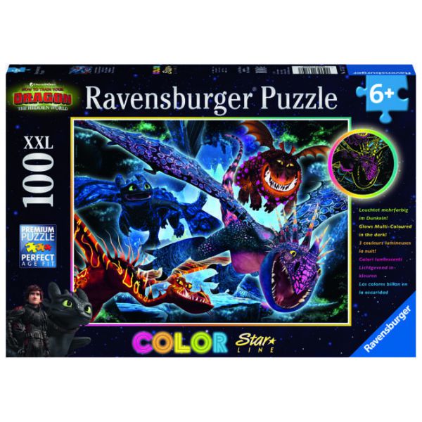 100 Piece Color Star XXL Puzzle - How to Train Your Dragon: The Hidden World