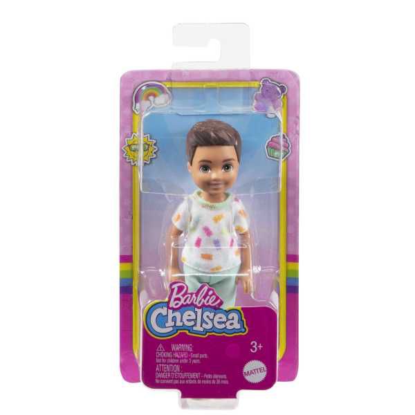 Barbie - Chelsea Bambino con Maglietta Fantasia Rettangoli