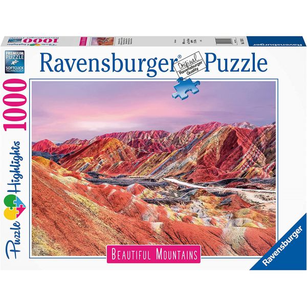 Puzzle 1000 pcs - Rainbow Mountains, China