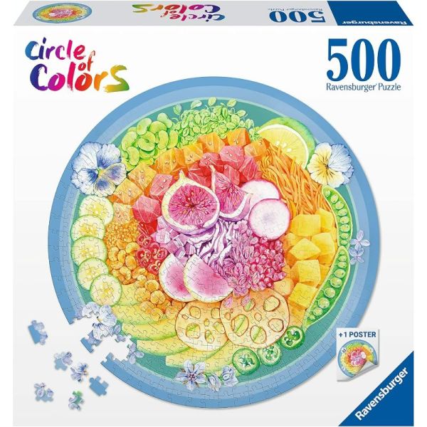 Puzzle da 500 Pezzi - Circle of Colors: Poke Bowl