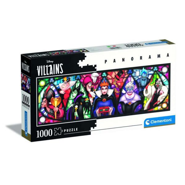 1000 Piece Panorama Puzzle - Disney Villains