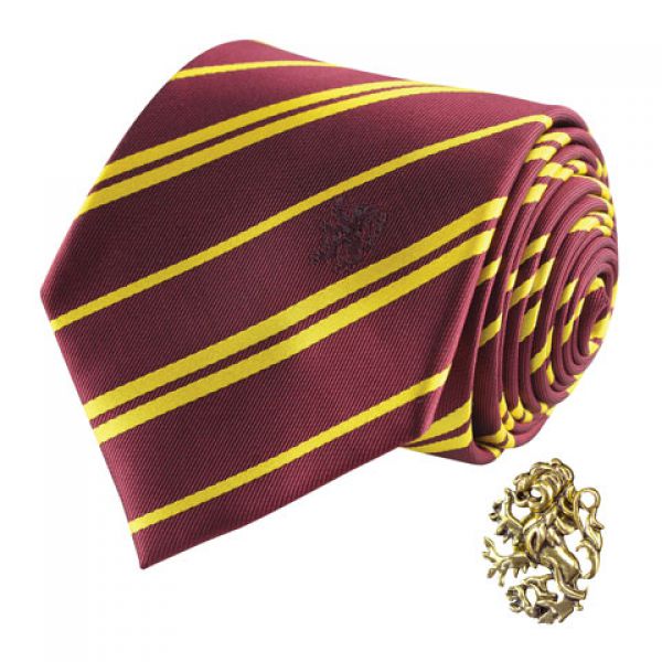 Harry Potter - Deluxe Tie with Gryffindor Pin