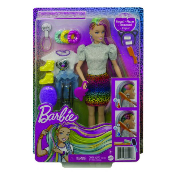 Barbie - Capelli Multicolor con Accessori