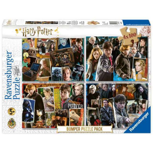 4 100 Piece Puzzles - Harry Potter