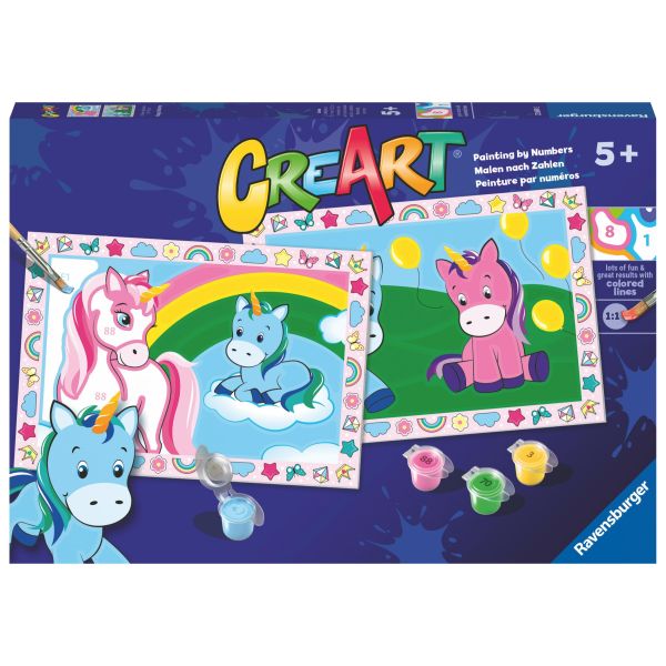 CreArt Serie Junior: 2 x Divenrtenti unicorni