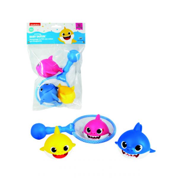 Baby Shark - Set of 3 PVC Characters for Bath