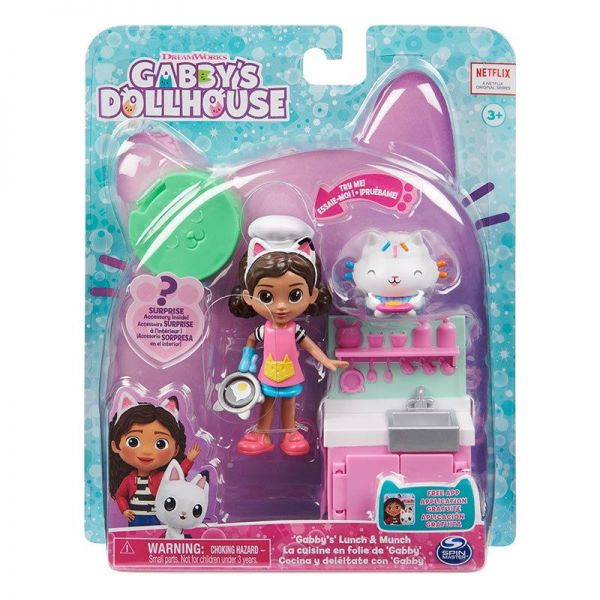 GABBY&#39;S DOLLHOUSE Pack of 2 characters and accessories_Kitchen