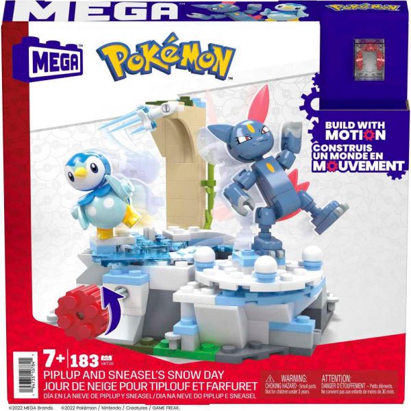 MEGA Pokemon Adventure Builder Piplup and Sneasel Fun in the Snow
